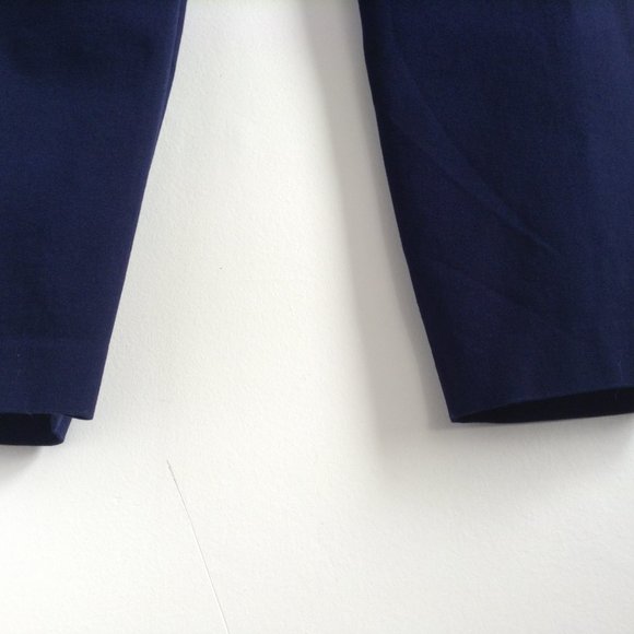 J.Crew Minnie Pant Stretch Cotton Cropped Skinny Twill Dark Navy Blue 6 - Picture 9 of 11